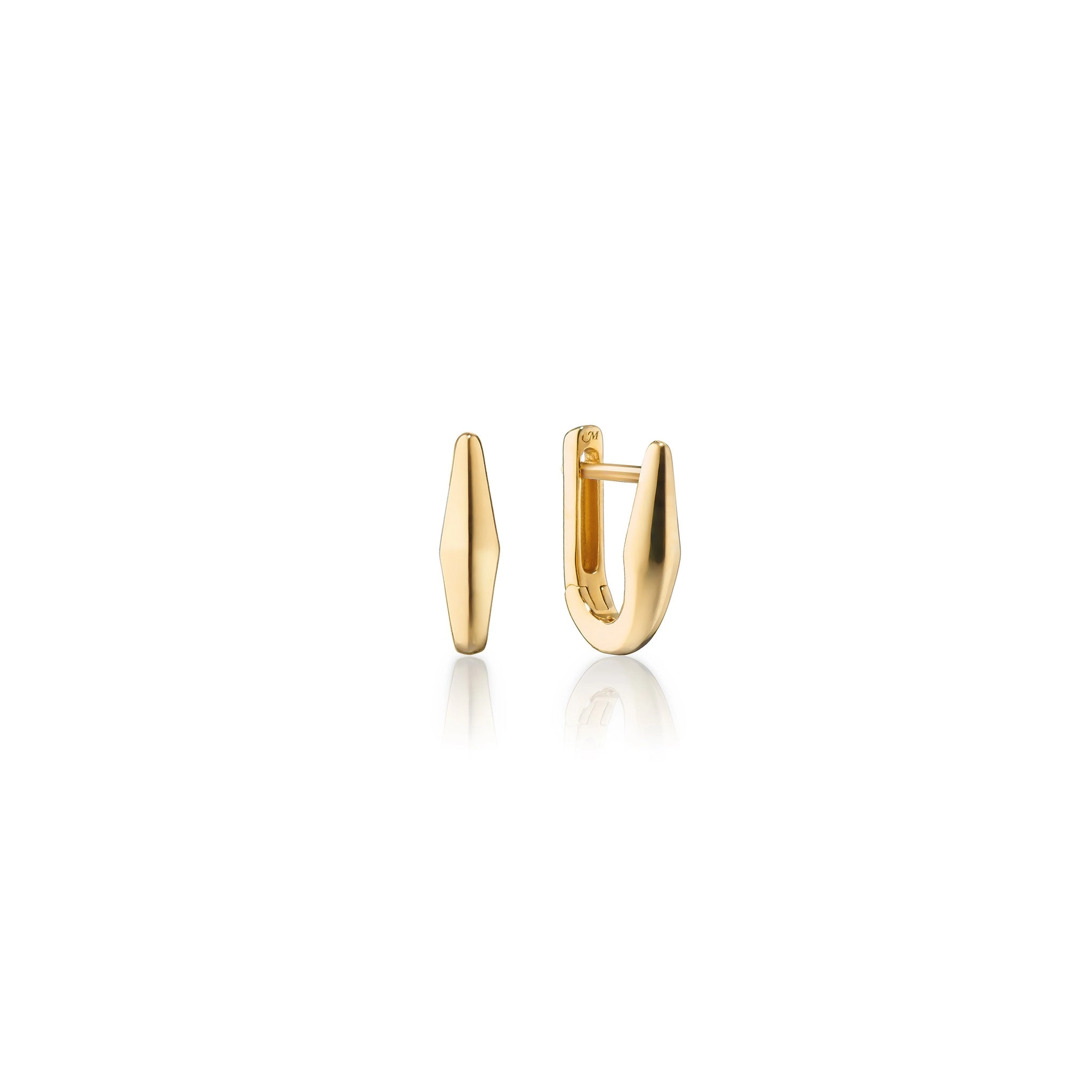 18K Gold Petite "Points North" Earring