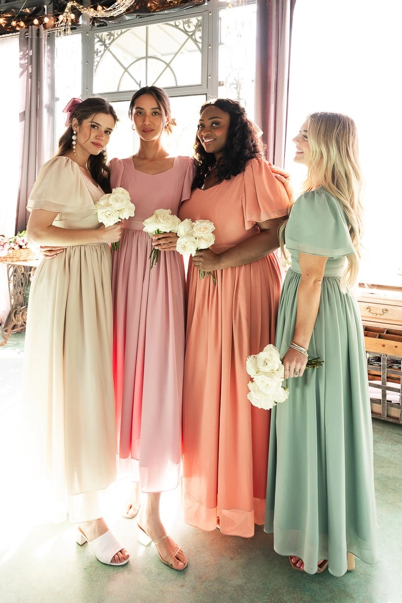 Abbie Dress in Blush