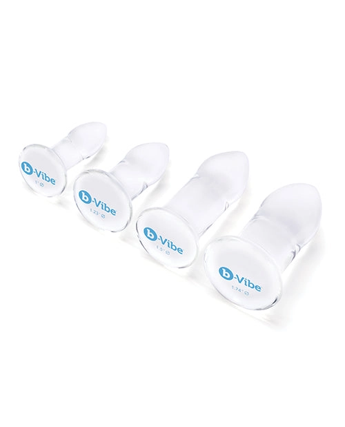 B-vibe Glass Anal Dilator 4 Pc Training Set