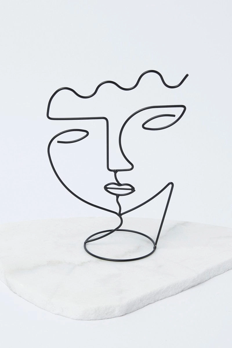 Black Abstract Figure Design Decoration