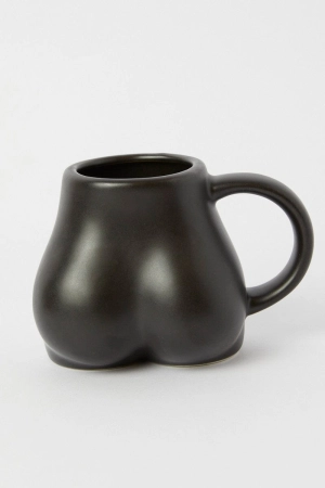 Black Ceramic Booty Mug