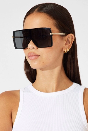 Black Visor Sunglasses