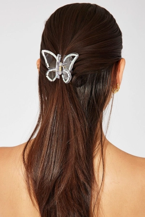 Blue Butterfly Claw Clip