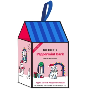 Bocce's Bakery Peppermint Bark Ornament Blue Dog Treats