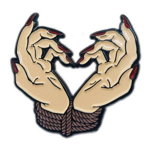 'Bound By Love' Rope Bondage Enamel Pin