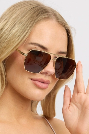 Brown Aviator Sunglasses