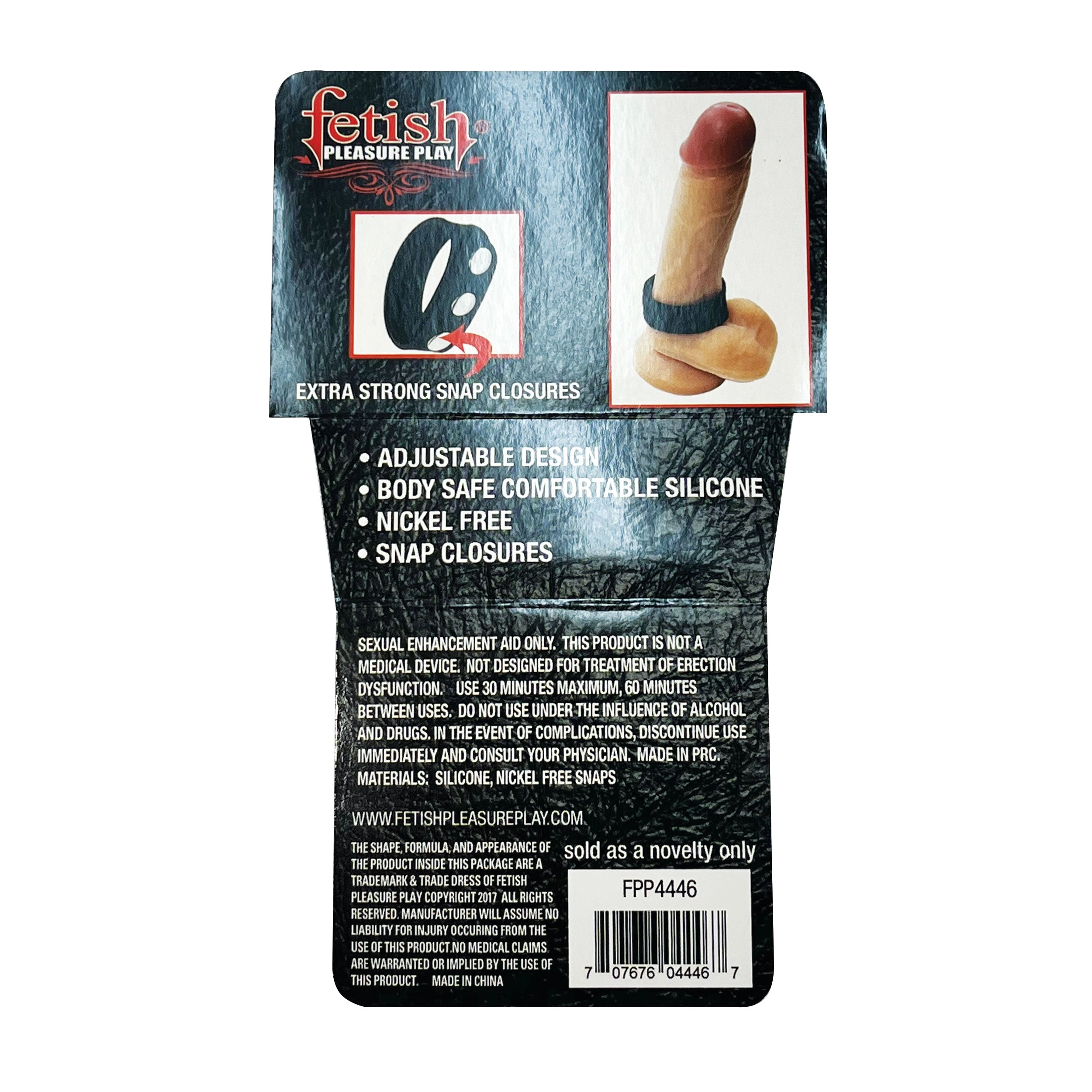 Fetish Pleasure Play Medium Snap Ring