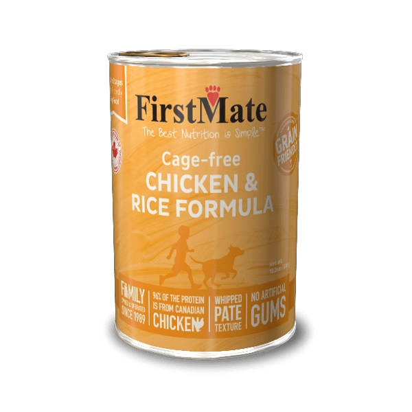 FirstMate Grain Friendly Cage-free Chicken & Rice Formula Canned Dog Food