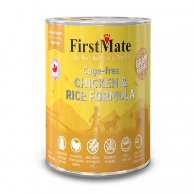 FirstMate Grain Friendly Cage-free Chicken & Rice Formula Canned Dog Food