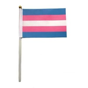 Gay Pride Products - Trans Hand Flags