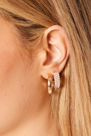 Gold 5 Pack Earrings Set