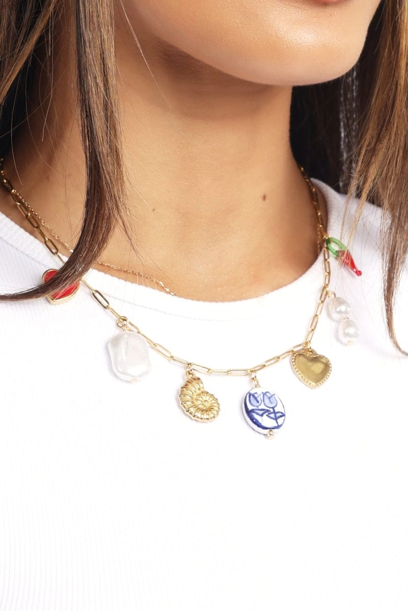 Gold Charm Necklace
