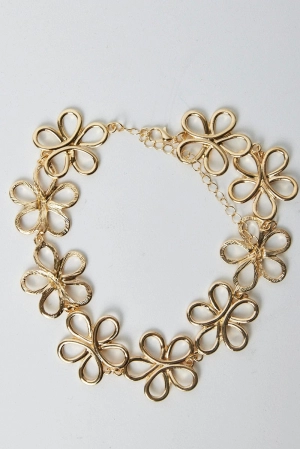 Gold Flower Necklace