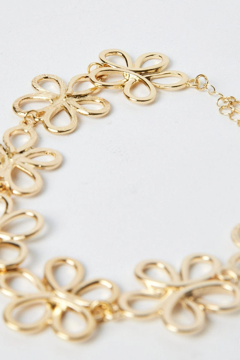 Gold Flower Necklace
