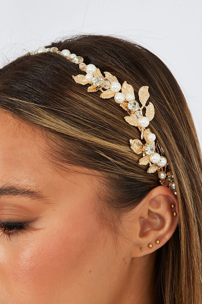 Gold Leaf Vine Aliceband