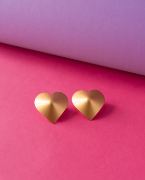 Gold Metal Heart Nipple Pasties