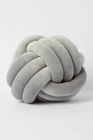 Grey Knot Cushion