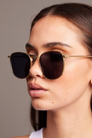 Grey Metal Frame Sunglasses