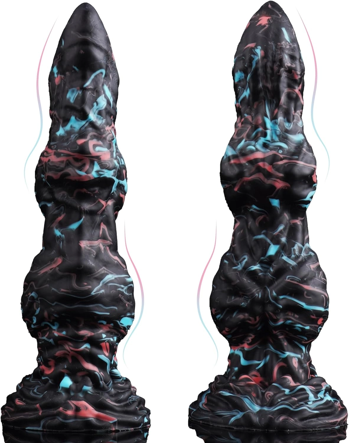 Hydra 9.6 Monster Dildo Black Fantasy Dildo -Laphwing