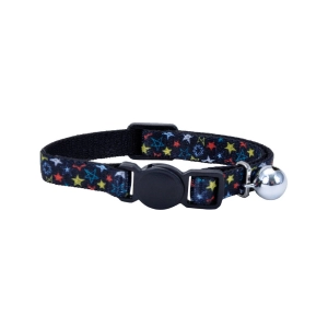 Li'l Pals® Elastic Kitten Collar, Black Stars