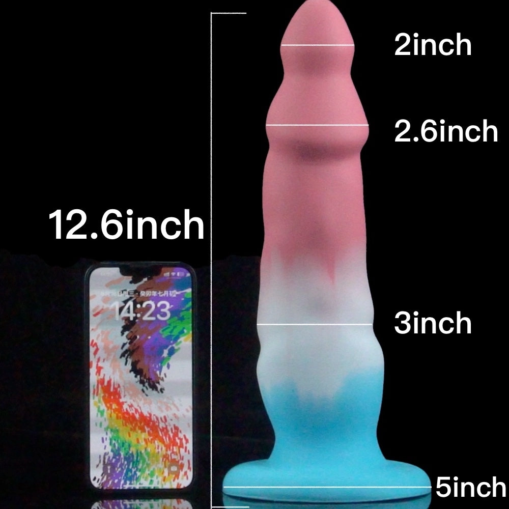 Macaron 12.6 Giant Fantasy Dildo With Dreamy Colors - Laphwing