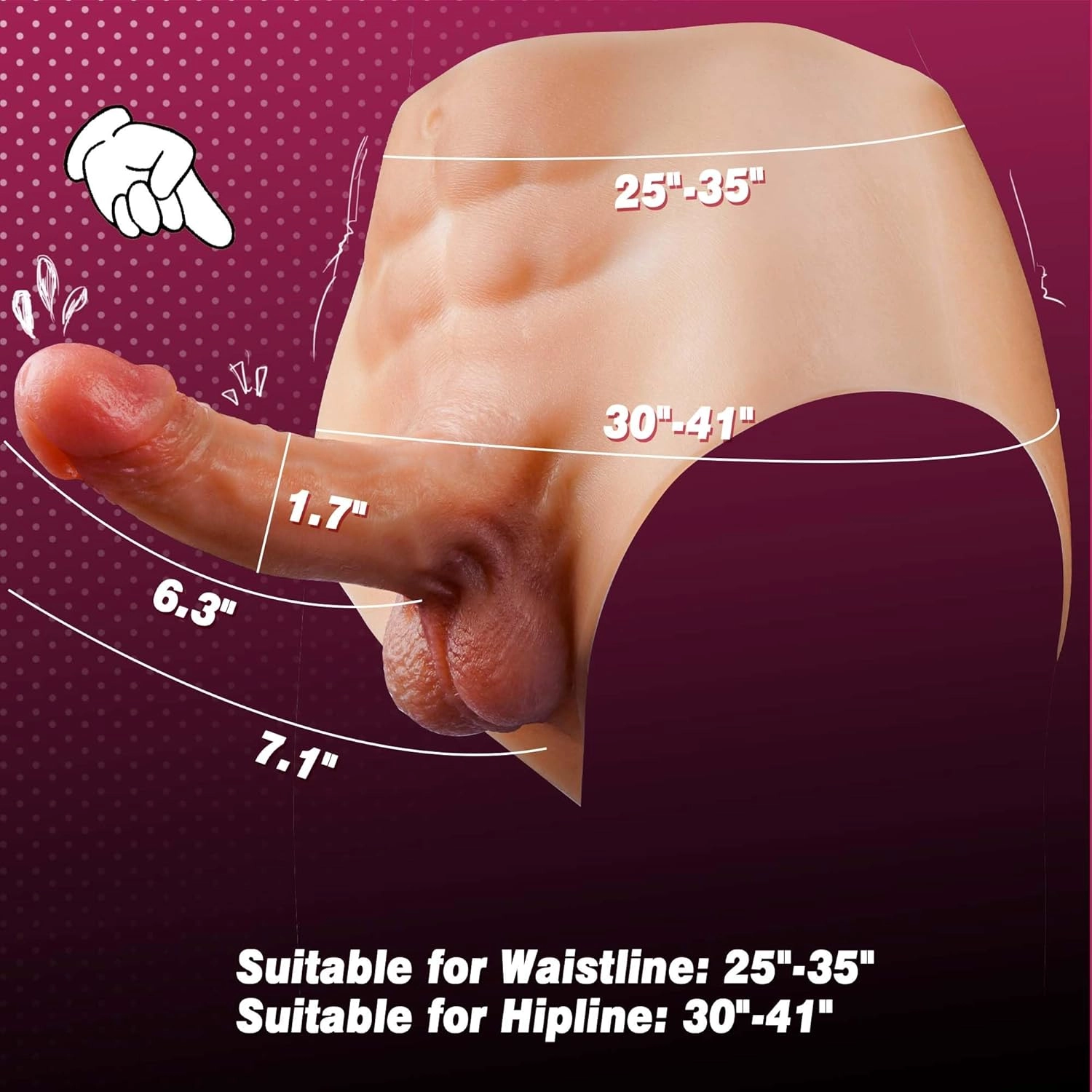 Marcel Strap on Dildo Harness Wearable Dildo Panties-Laphwing