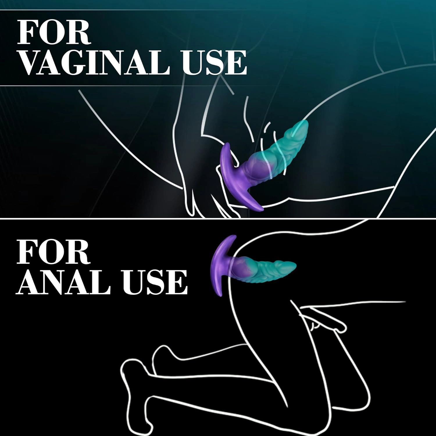 Megalodon 6.3 Large Butt Plug with Knot for Anal Training - Laphwing