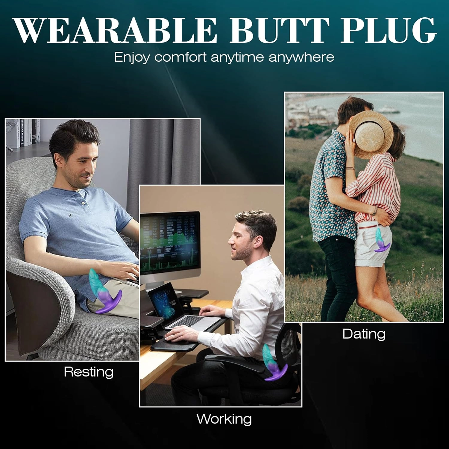 Megalodon 6.3 Large Butt Plug with Knot for Anal Training - Laphwing