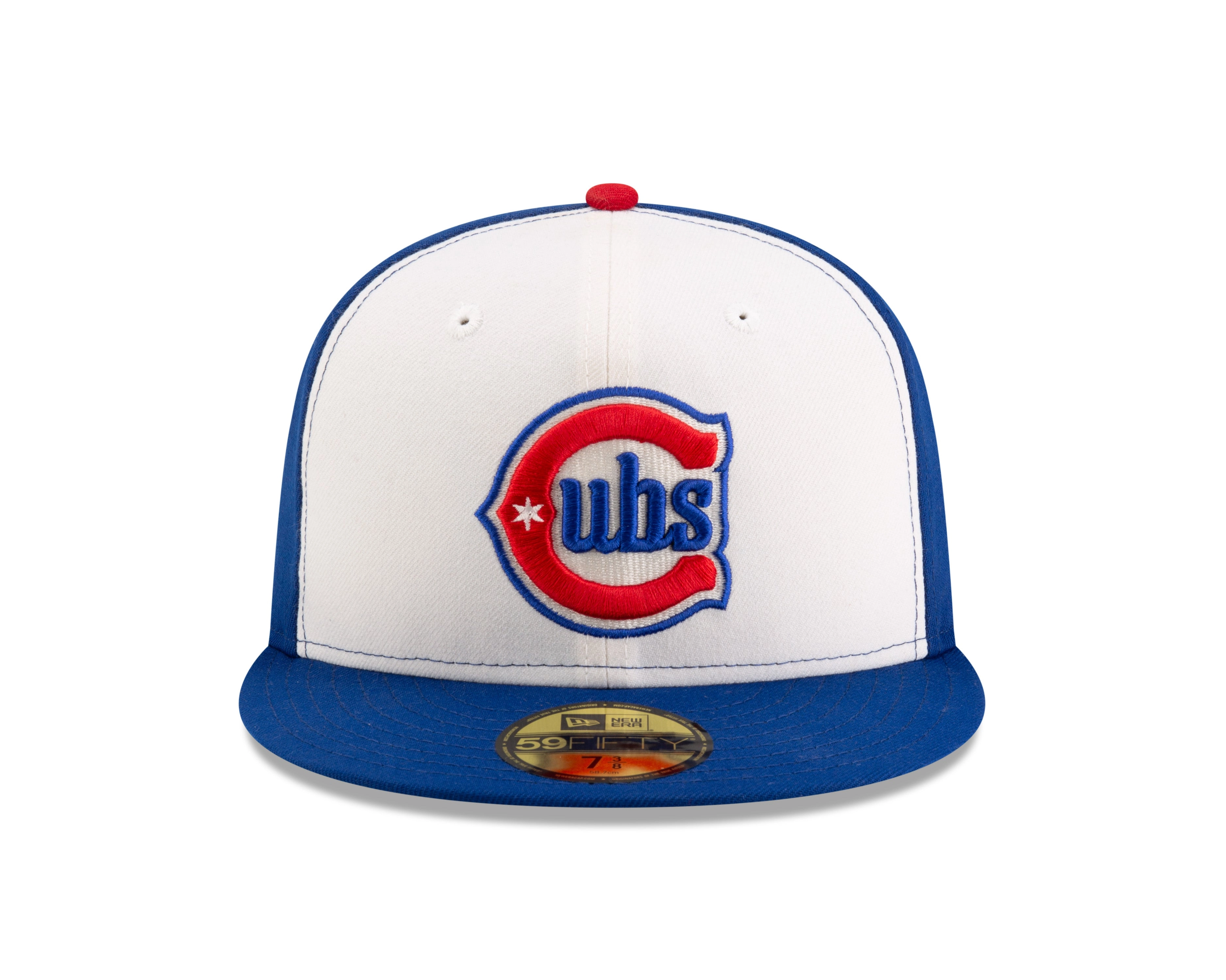 Men's Chicago Cubs 2025 New Era White/Royal Alternate Authentic Collection On-Field 59FIFTY Fitted Hat
