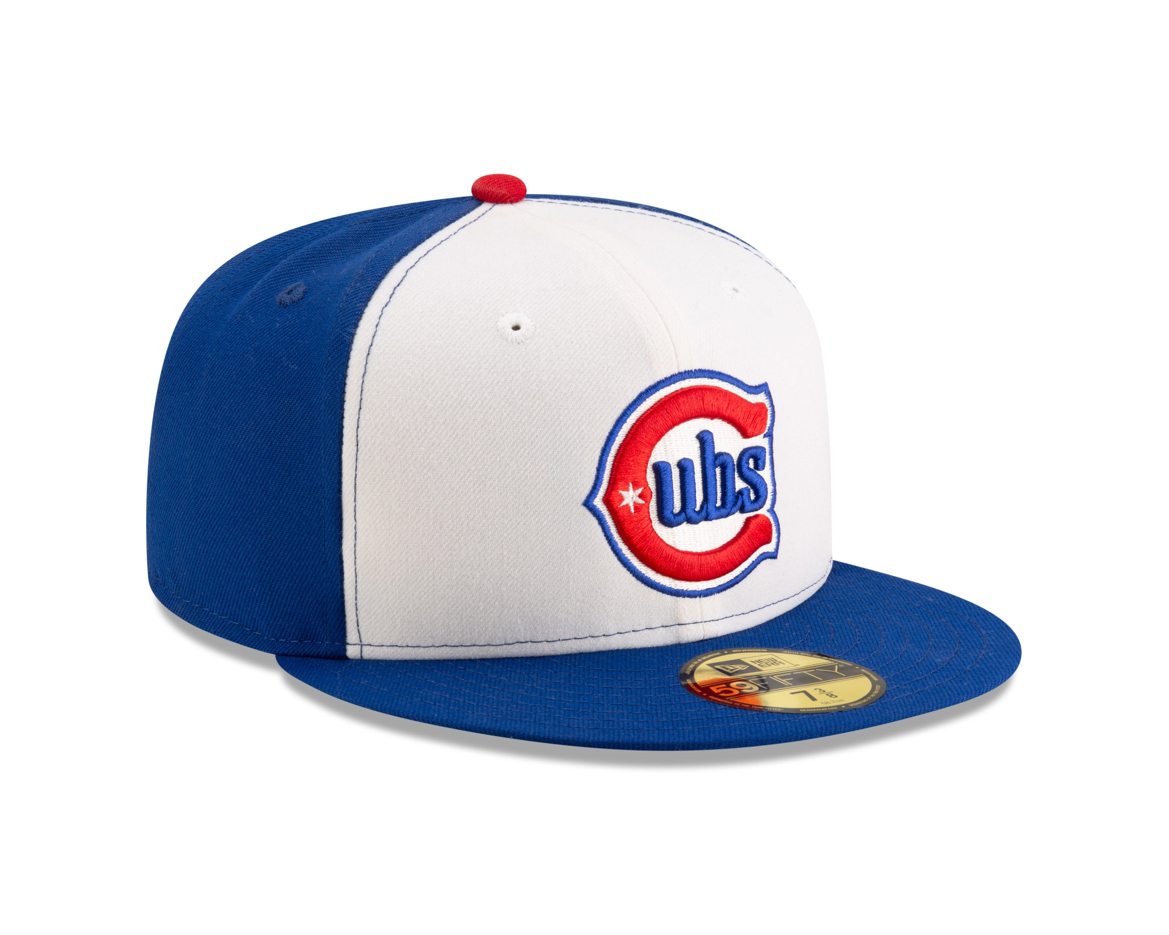 Men's Chicago Cubs 2025 New Era White/Royal Alternate Authentic Collection On-Field 59FIFTY Fitted Hat