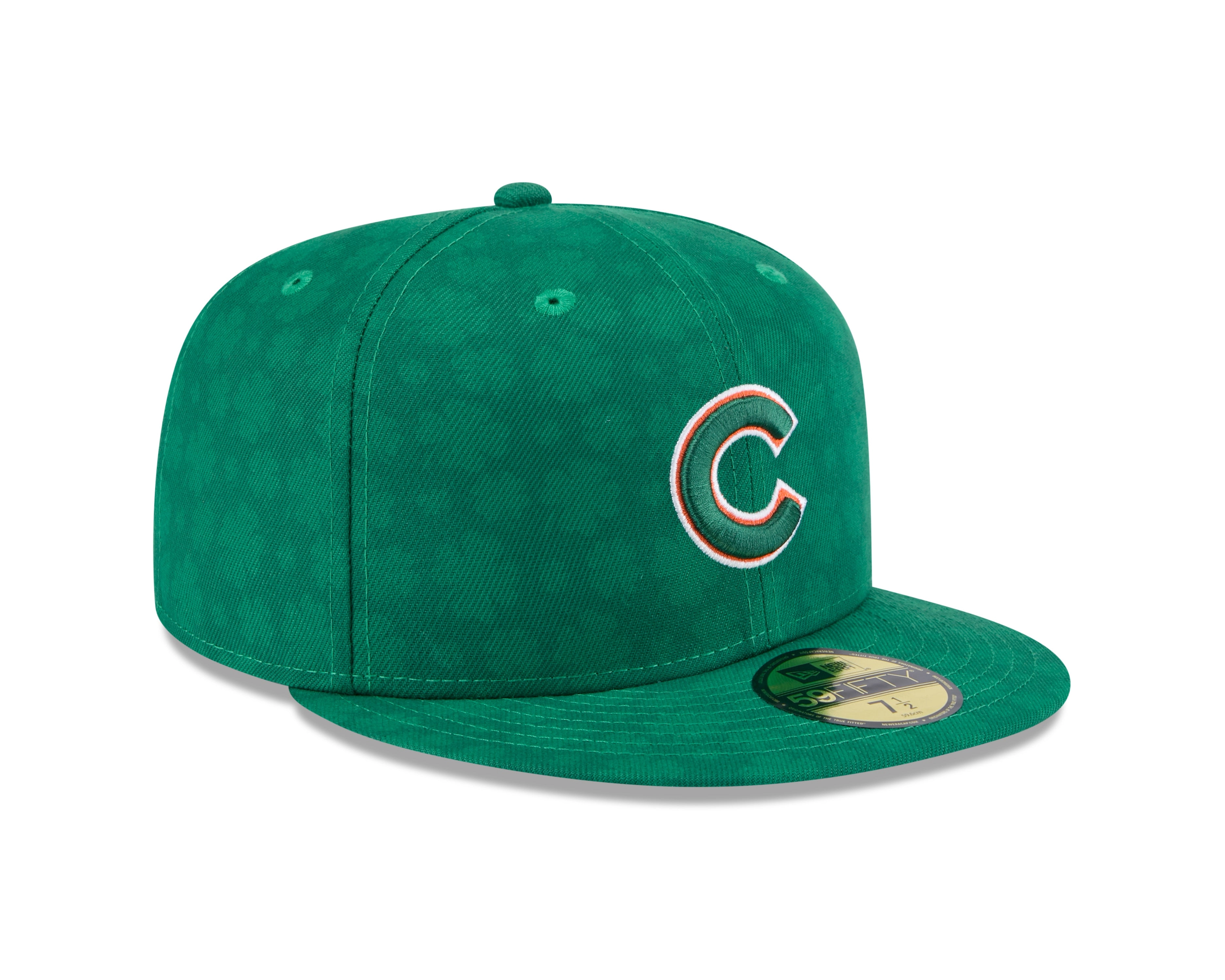 Men's Chicago Cubs New Era Kelly Green 2025 St. Patrick's Day Authentic Collection On-Field 59FIFTY Fitted Hat
