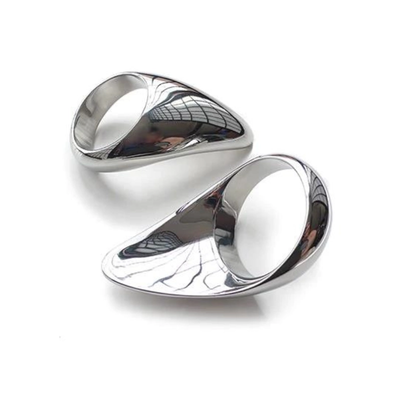 Metal Teardrop Cock Ring 40mm