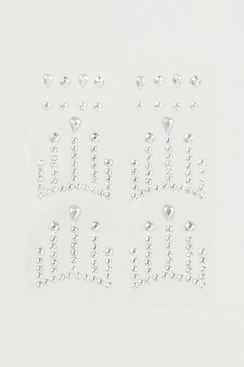 Metallic Face Jewellery Sticker