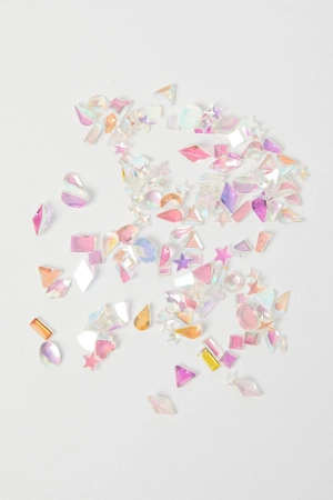 Metallic Mix Shape Nail Crystal