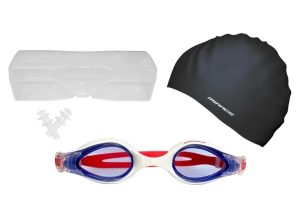 Mirage Sports Adult Goggles Swim Pack Red
