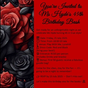 Ms Hyde's 45th Birthday Bash | Friday 25 Jul 2025