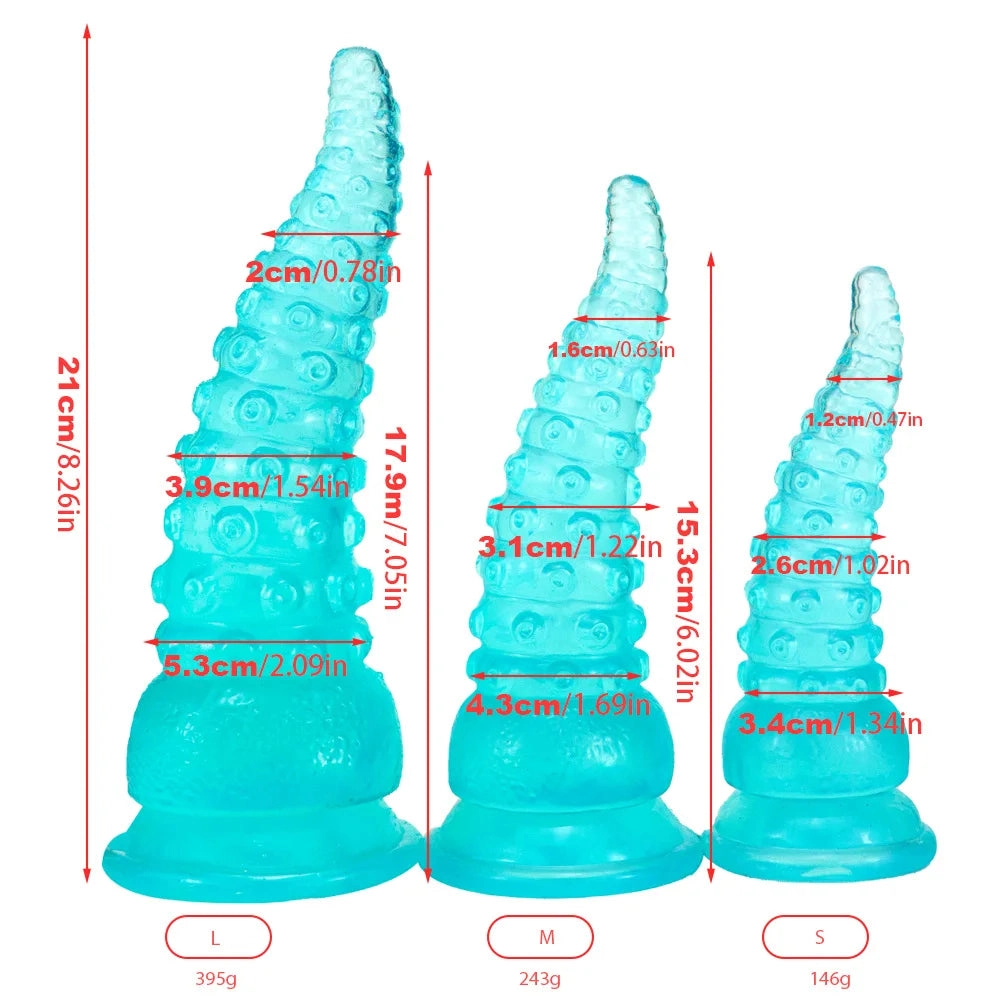 Octopus Dildo with Suction Cup Sea Monster Dildo