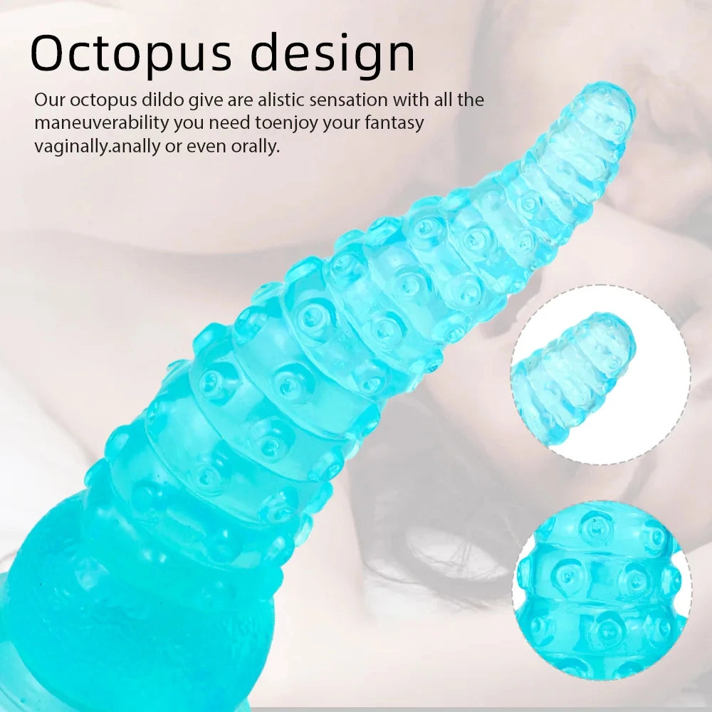 Octopus Dildo with Suction Cup Sea Monster Dildo