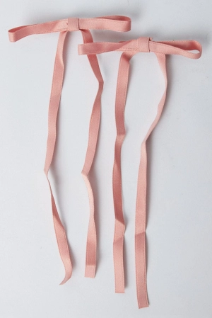 Pink 2 Pack Bow Hair Clips