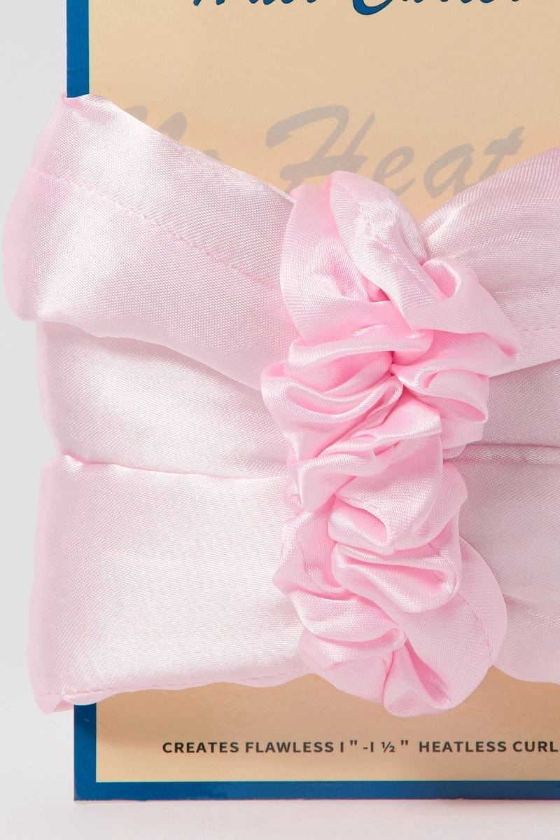 Pink Curling Headbands