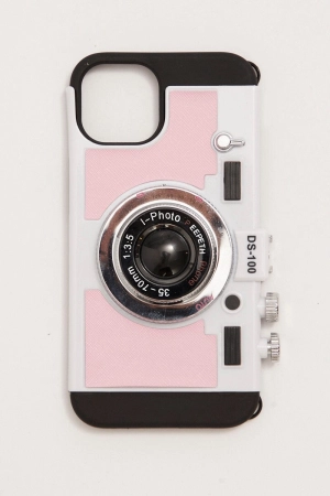 Pink Vintage Camera Design Phone Case For Iphone 14