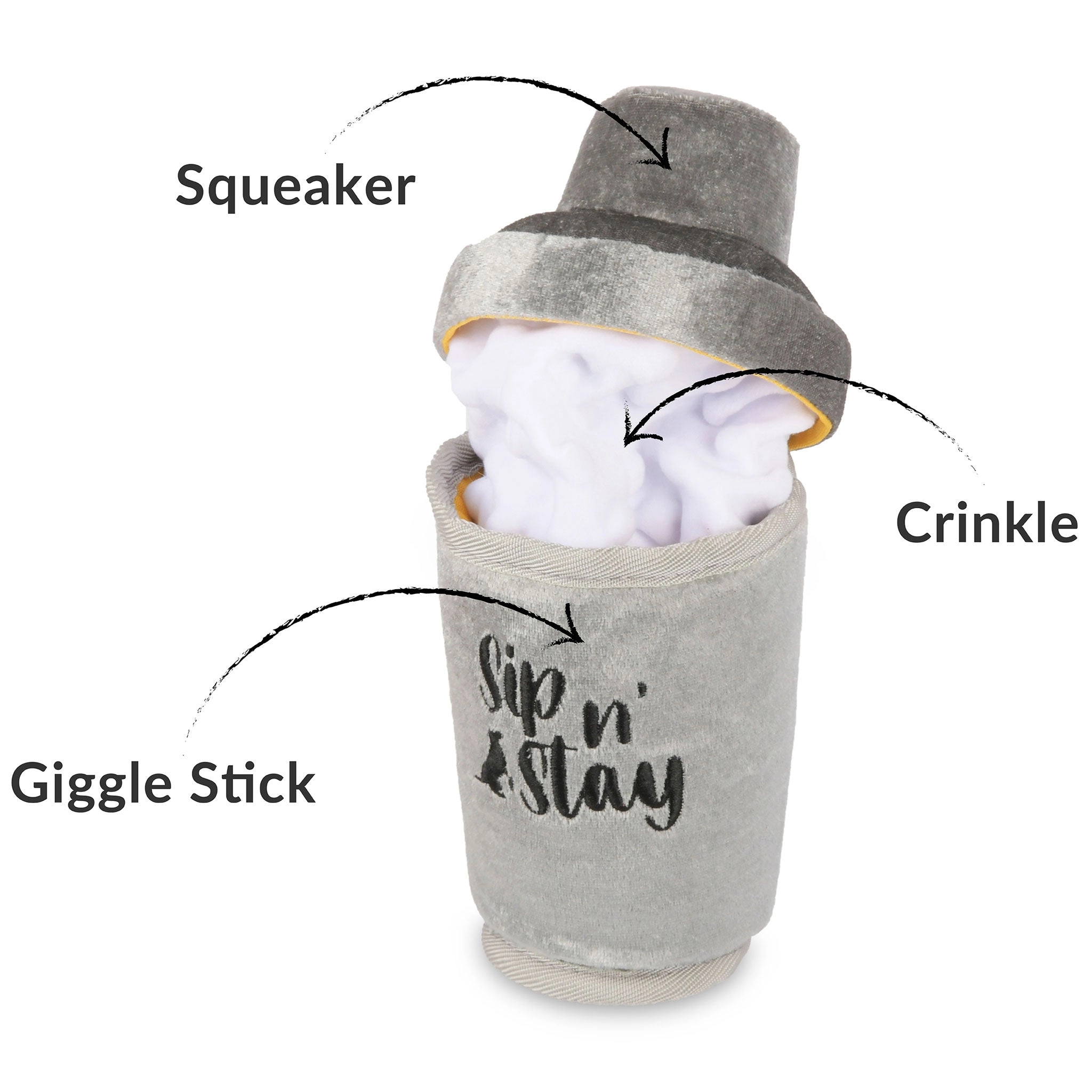 P.L.A.Y. Barktender Cocktail Shaker Dog Toys
