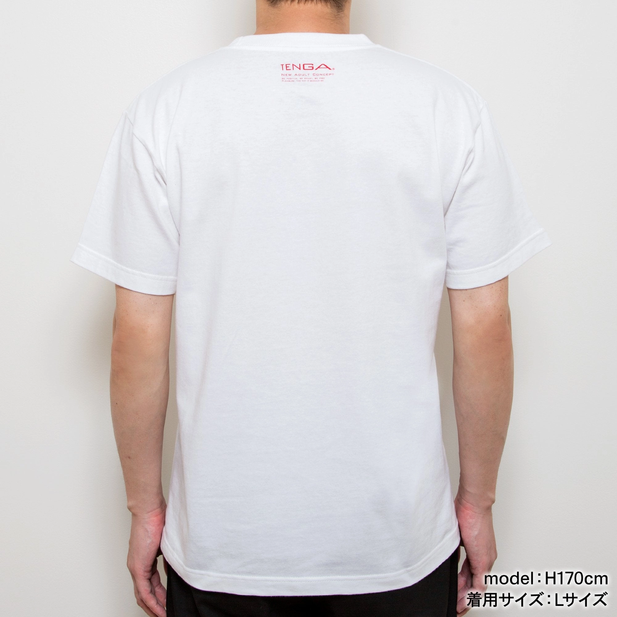 Playing with TENGA T-SHIRT White x Yellow