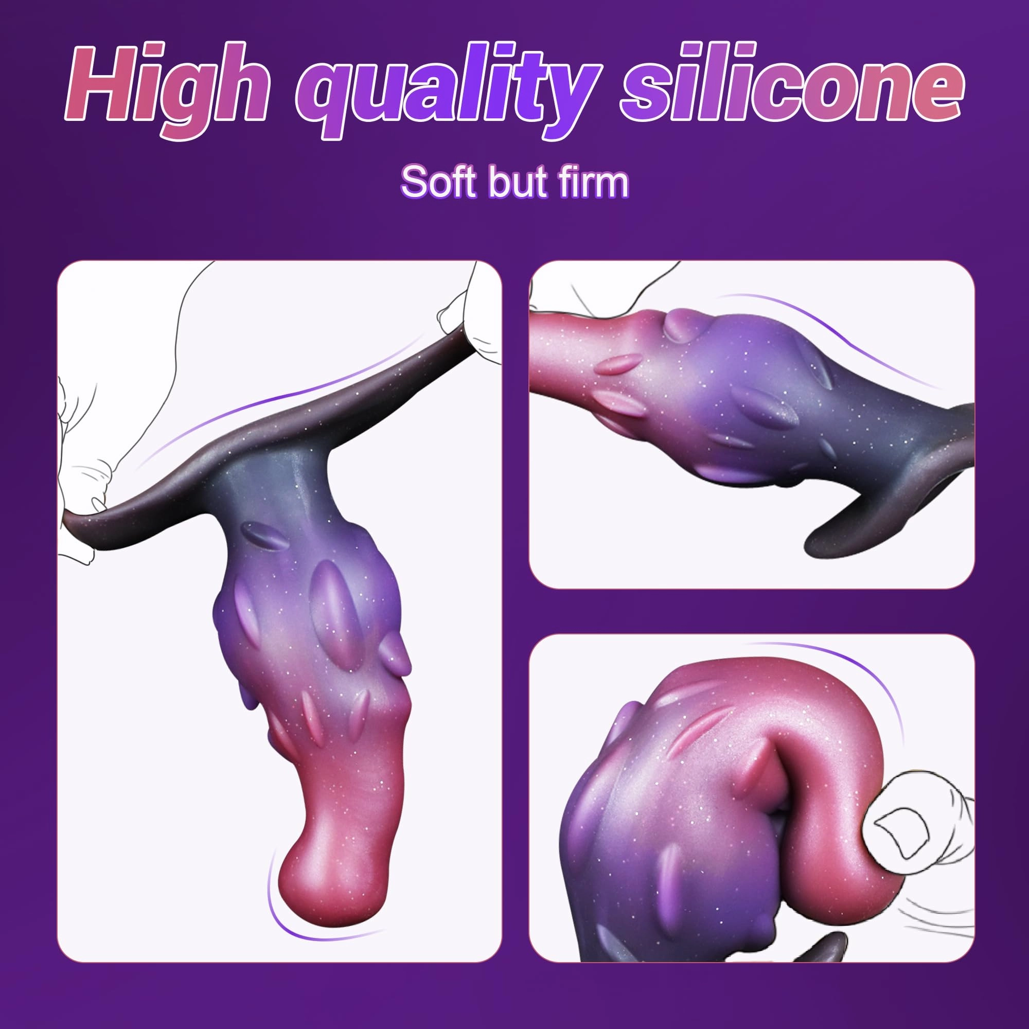 Purpurea Silicone Anal Plug Wearable With T-Base Design - Laphwing
