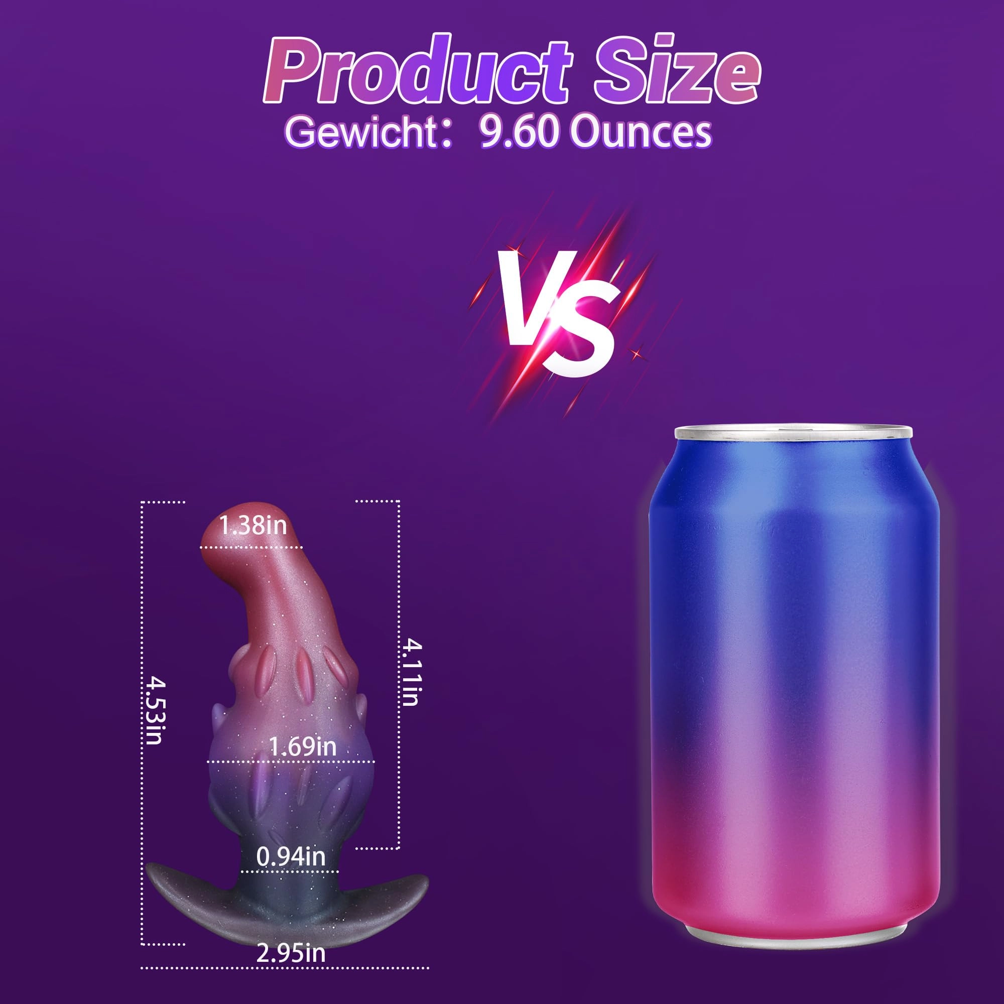 Purpurea Silicone Anal Plug Wearable With T-Base Design - Laphwing