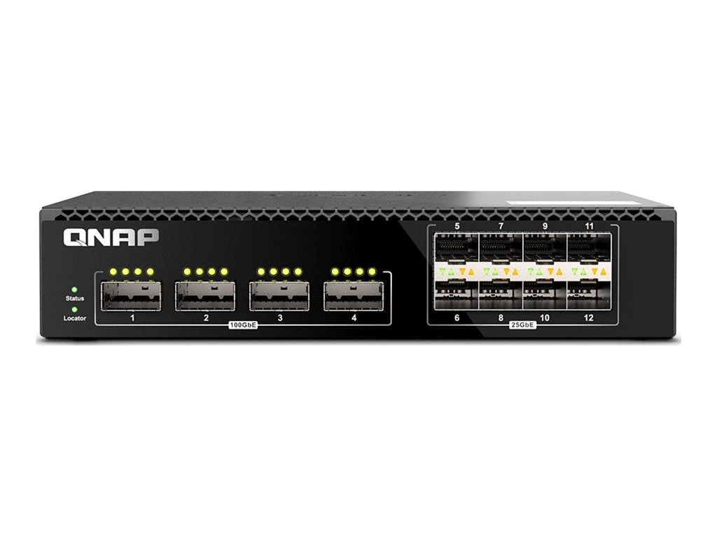 QNAP QSW-M7308R-4X - Switch - managed - 4 x 100 Gigabit QSFP28   8 x 25 Gigabit SFP28 - rack-mountable QSW-M7308R-4X-US