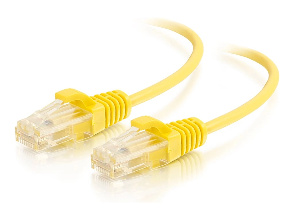 Quiktron Q Series - Patch cable - RJ-45 (M) to RJ-45 (M) - 4 ft - 0.2 in - UTP - CAT 6a - snagless, indoor - yellow 576A-RD15-004