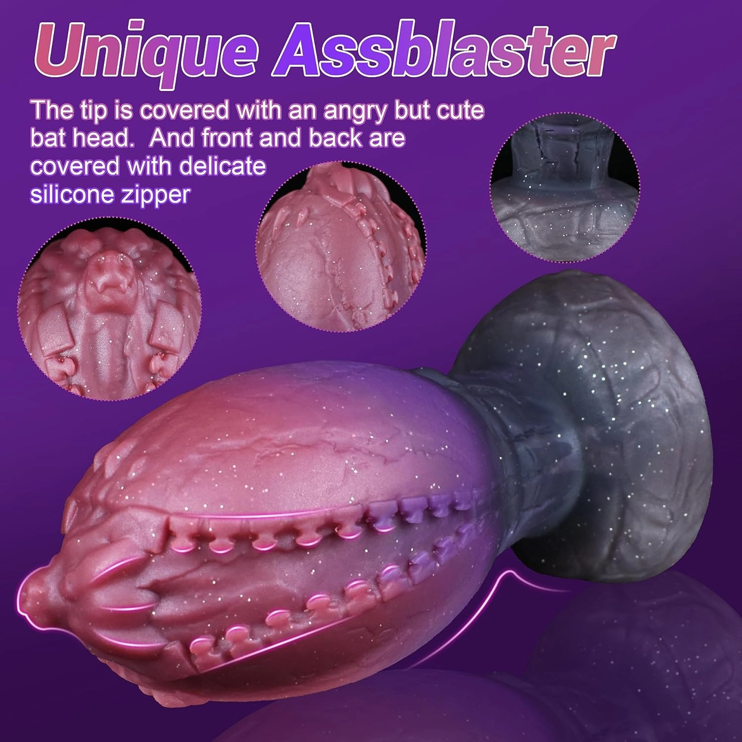 Rafflesia Butt Plug Monster Anal Toys With Zipper-Alike Teeth - Laphwing