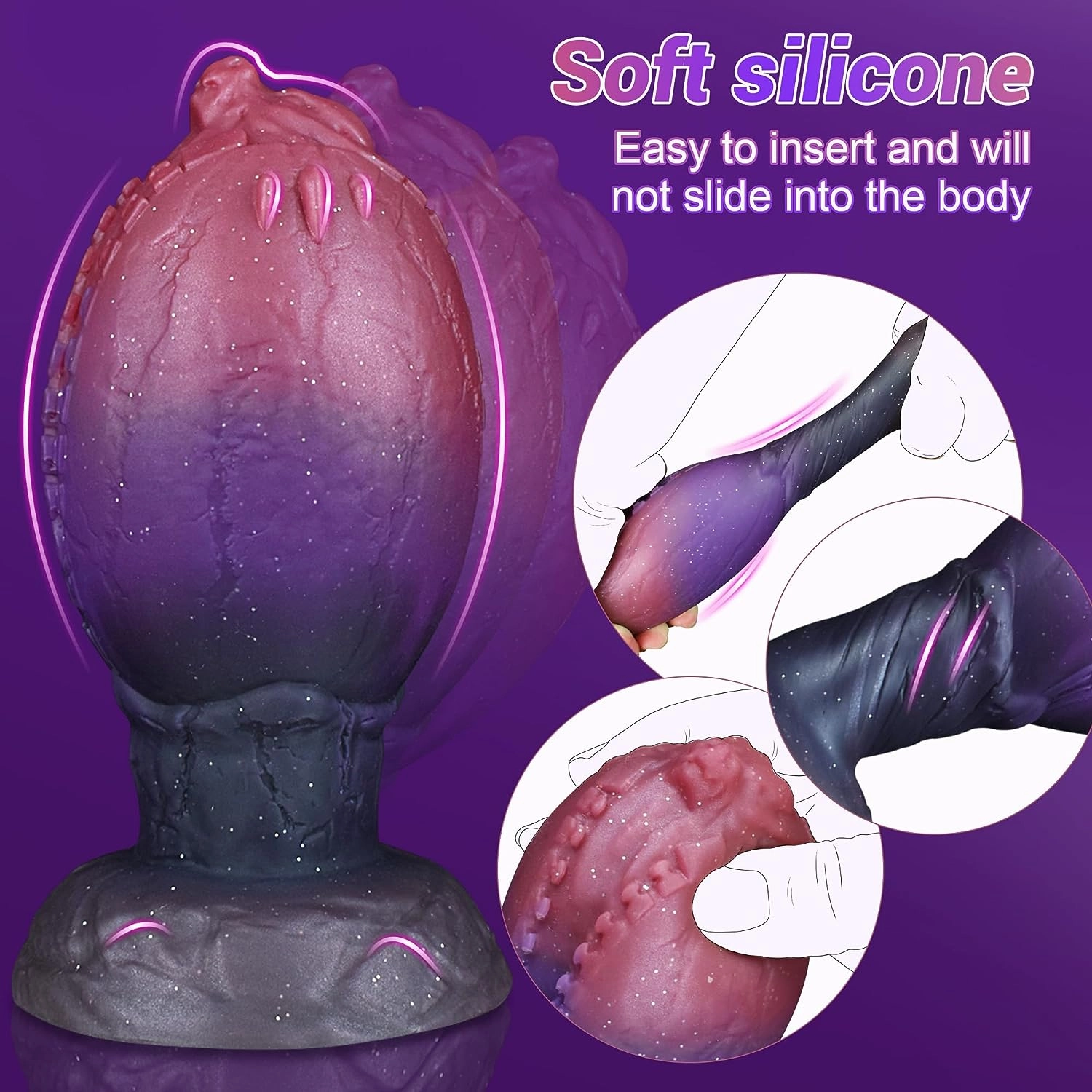 Rafflesia Butt Plug Monster Anal Toys With Zipper-Alike Teeth - Laphwing