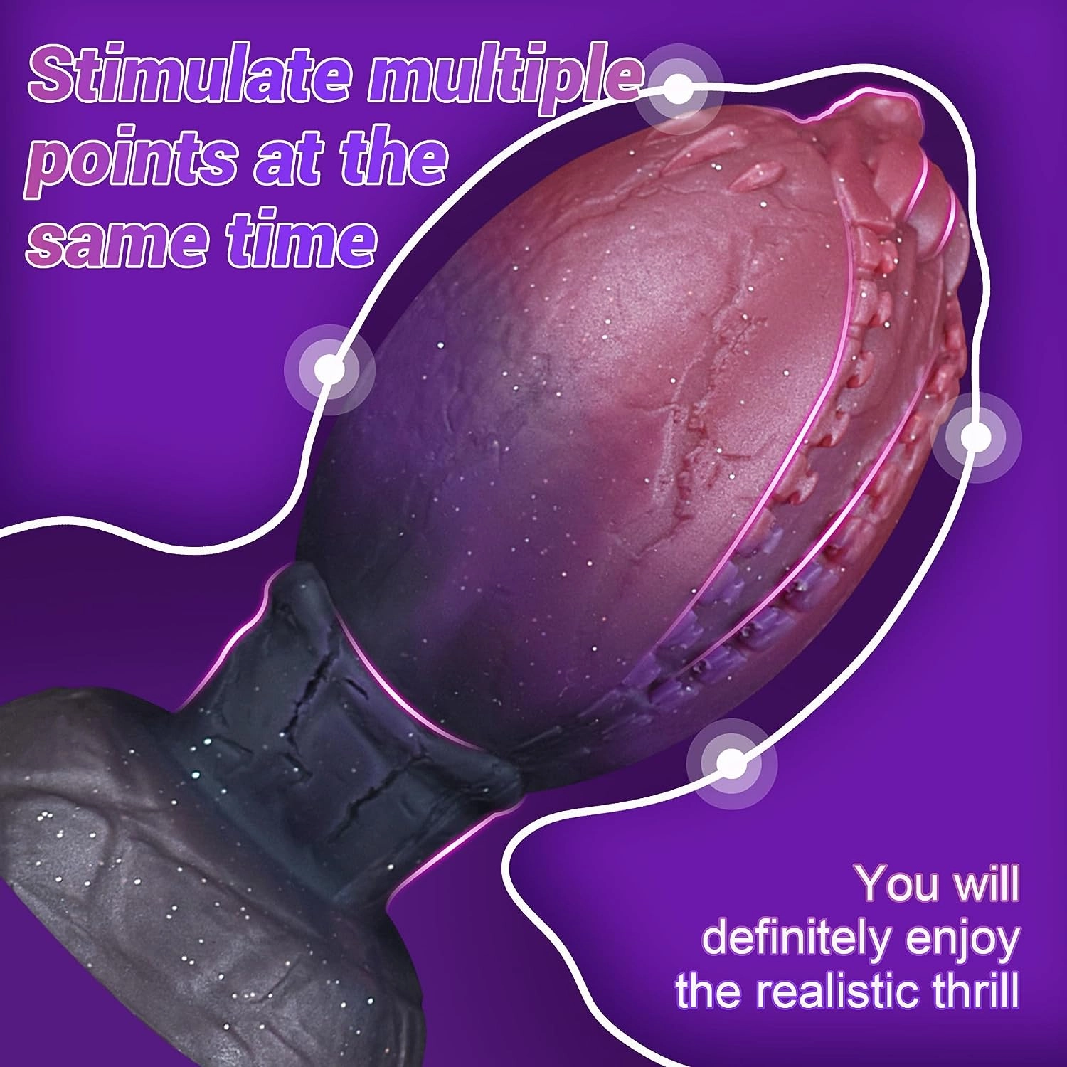 Rafflesia Butt Plug Monster Anal Toys With Zipper-Alike Teeth - Laphwing